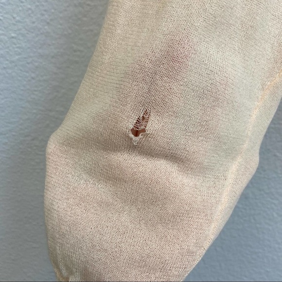 Sandro Ania Peach Color Cotton-Mix Lightweight Sweater Size 2, US Medium - Picture 13 of 14